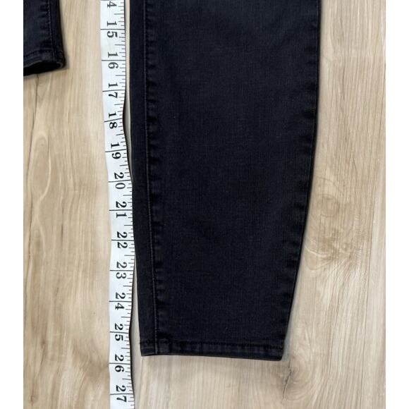 L’Agence Margot Skinny Jeans Dark Graphite Black Grey Stretch $270 Size 30 x26L - Picture 14 of 16
